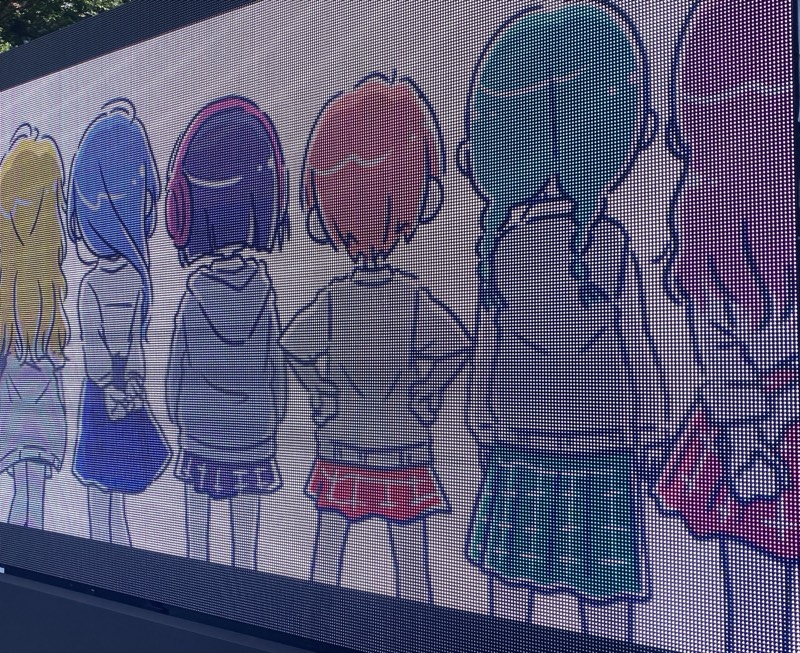 会場のLEDビジョン