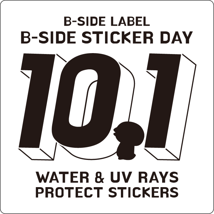 B-SIDE STICKERの日限定ラベル